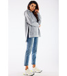 Асиметричен дамски суитшърт в сиво Tita-2 снимка