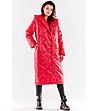 Зимно дамско яке в червено Clementine-2 снимка