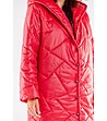 Зимно дамско яке в червено Clementine-4 снимка