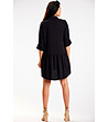 Черна асиметрична рокля Alba-1 снимка