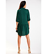 Тъмнозелена рокля тип риза Keila-1 снимка