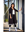 Дълго черно памучно спортно палто Brooklyn-3 снимка