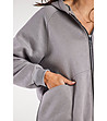 Сив памучен дамски суитшърт Joana-4 снимка