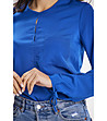 Синя дамска блуза Ellen-4 снимка