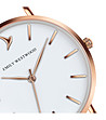 Розовозлатист дамски часовник с бял циферблат Lea-2 снимка