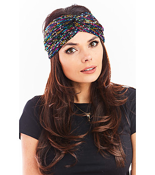 Лента за коса с многоцветни пайети Samara снимка