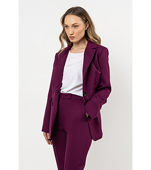 Дамско сако в цвят слива Anna снимка