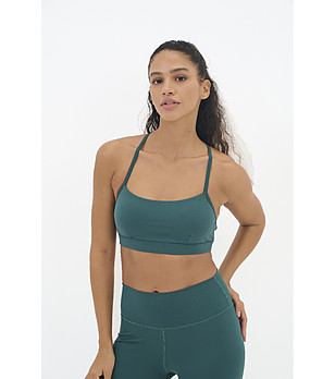 Тъмнозелено спортно бюстие GENEVA снимка