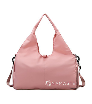 Многофункционална чанта за йога в розово снимка