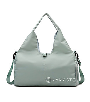 Многофункционална чанта за йога в зелен нюанс снимка