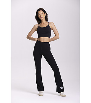 Черен спортен панталон FLAIR снимка