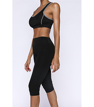 Черен 7/8 дамски клин PALMA снимка