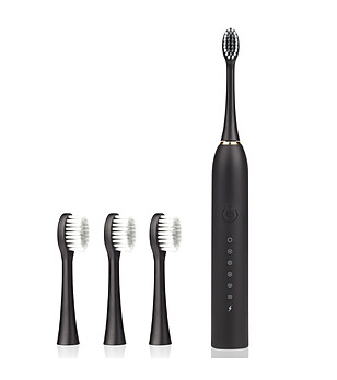 Черна електрическа четка за зъби снимка