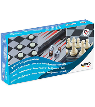 Магнитен шах, дам и табла 3 в 1 снимка