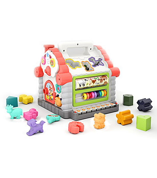 Бебешка активна къщичка-сортер със звук и светлина снимка