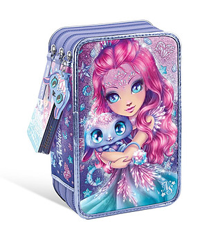 Ученически трисекционен несесер Кристалия и Агата снимка