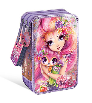 Ученически трисекционен несесер Петулия и Палома снимка