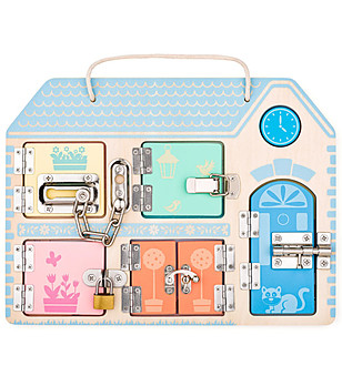 Къща с ключалки игра Монтесори снимка