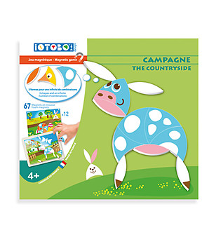 Магнитна игра с животни На село снимка