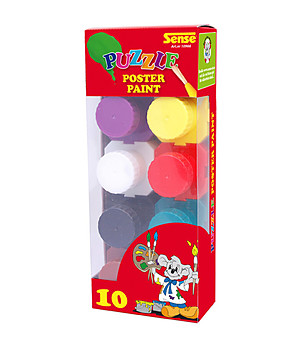 Комплект плакатни бои - 10 бр. снимка