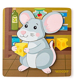 Дървен пъзел за най-малките Мишле снимка