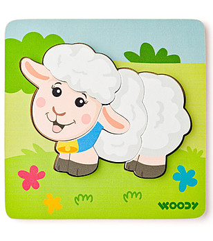Дървен пъзел за най-малките Овца снимка