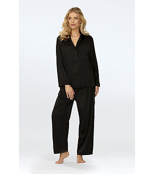 Черна дамска пижама Amina снимка