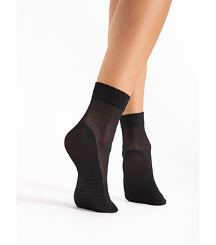 Черни къси чорапи с масажиращ ефект 40 DEN снимка