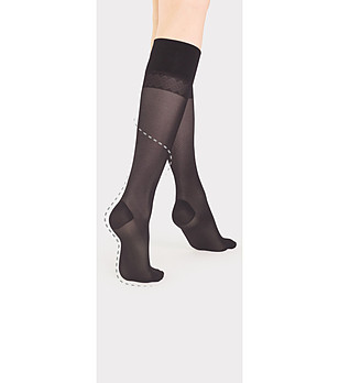 Дамски 3/4 чорапи в черно Body Care 40 DEN снимка