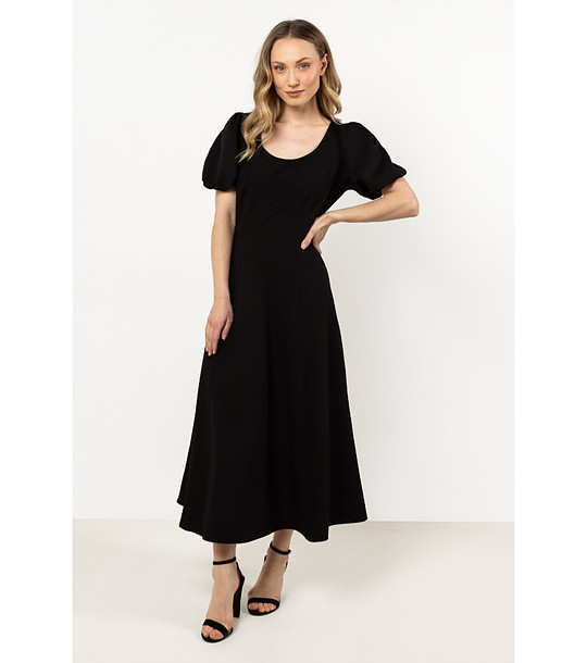 Дълга черна рокля Ines снимка