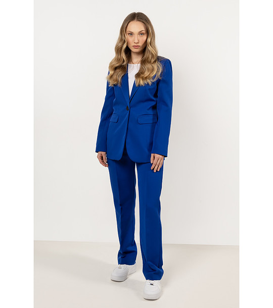 Синьо дамско сако Anna снимка