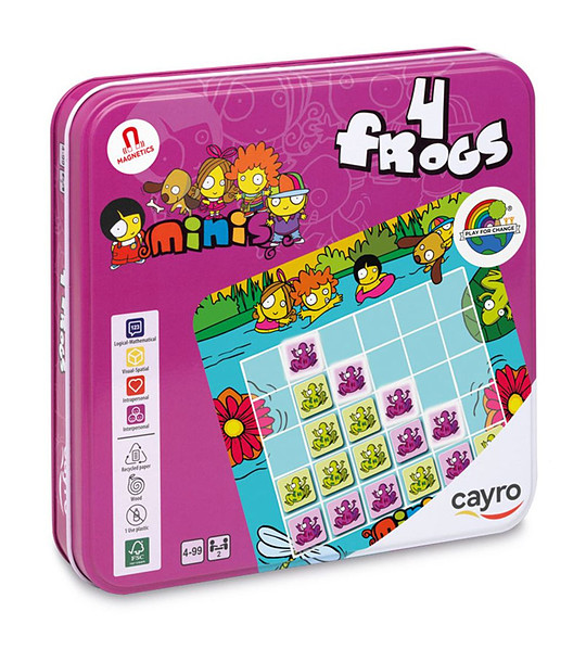 Магнитна игра 4 в редица Жабки снимка