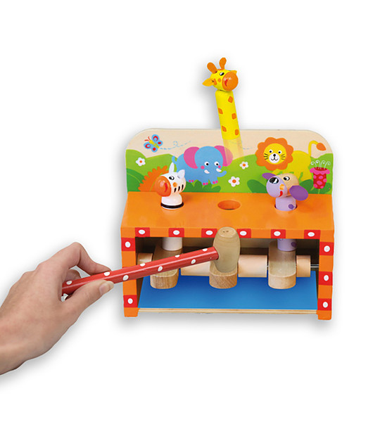 Игра с чукче Подскачащи животни - куче, жираф, зебра снимка