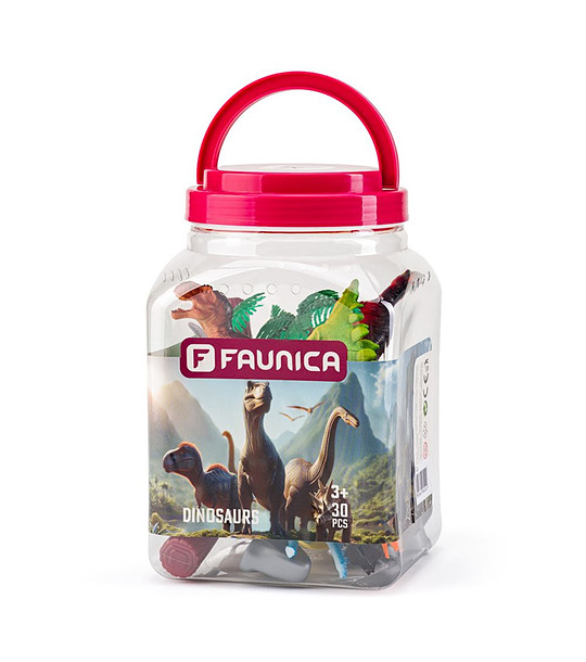 Детска игра Динозаври - фигурки за игра в кофа 30 части снимка