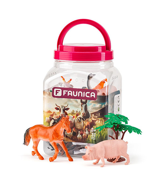 Животните от фермата - фигурки за игра в кофа 30 части снимка