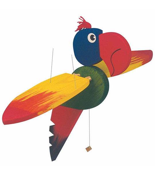 Играчка за декорация Папагал - голям снимка