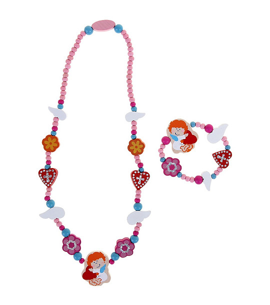 Комплект гривна с колие Ангел снимка