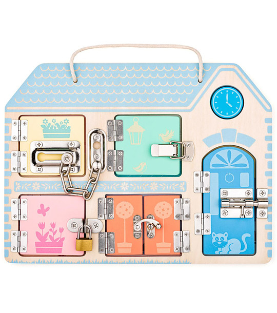 Къща с ключалки игра Монтесори снимка