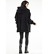 Дамско овърсайз палто в черно Mina-1 снимка