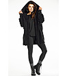 Дамско овърсайз палто в черно Mina-3 снимка