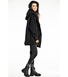 Дамско овърсайз палто в черно Mina-4 снимка