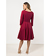 Рокля в бордо със 7/8 ръкав Lamilia-1 снимка