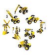 Пластмасов конструктор 10 в 1, 100 части, жълта серия-1 снимка
