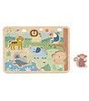 Дървен пъзел със звуци Животни-1 снимка