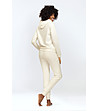 Дамски памучен комплект в екрю от суитшърт и долнище Seattle-4 снимка