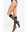 Фигурални 3/4 чорапи в черно 20 DEN Trendy Line 14-3 снимка