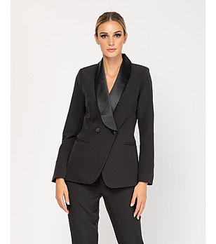 Черно дамско сако снимка