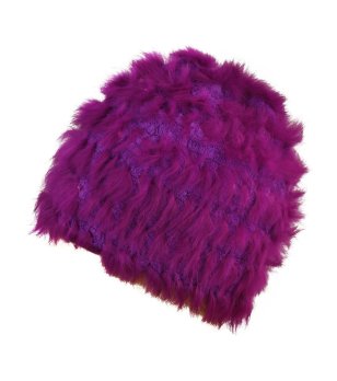 Зимна шапка с естествен пух снимка