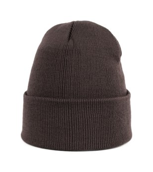 Унисекс зимна шапка в тъмнокафяво снимка