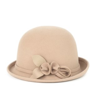 Дамска вълнена шапка в светлобежово Enny снимка